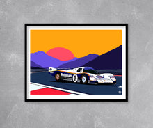 Load image into Gallery viewer, Porsche 962C Le Mans 1986 Print - Fueled.art

