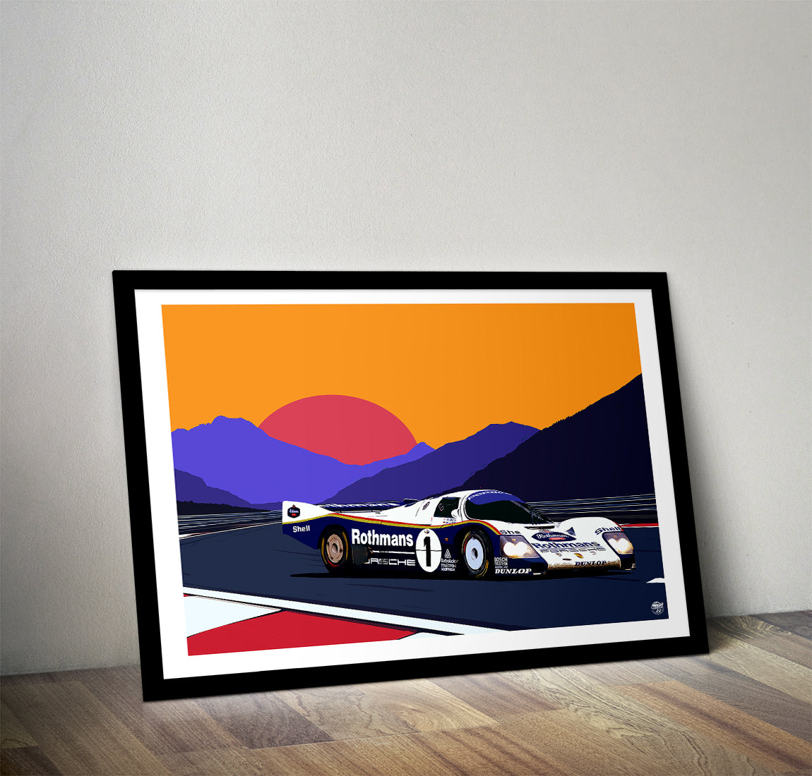 Porsche 962C Le Mans 1986 Print - Fueled.art