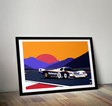 Load image into Gallery viewer, Porsche 962C Le Mans 1986 Print - Fueled.art
