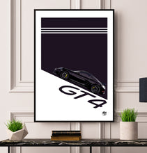 Load image into Gallery viewer, Porsche Cayman GT4 Print - Fueled.art

