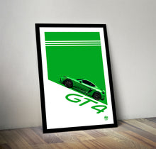 Cargar imagen en el visor de la galería, Porsche Cayman GT4 print - Fueled.art
