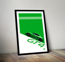 Load image into Gallery viewer, Porsche Cayman GT4 print - Fueled.art
