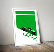 Cargar imagen en el visor de la galería, Porsche Cayman GT4 print - Fueled.art
