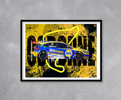 Sam Osborne 2025 Napa Racing Ford Focus ST BTCC Print - Fueled.art