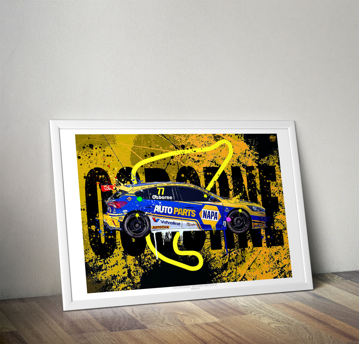 Sam Osborne 2025 Napa Racing Ford Focus ST BTCC Print - Fueled.art