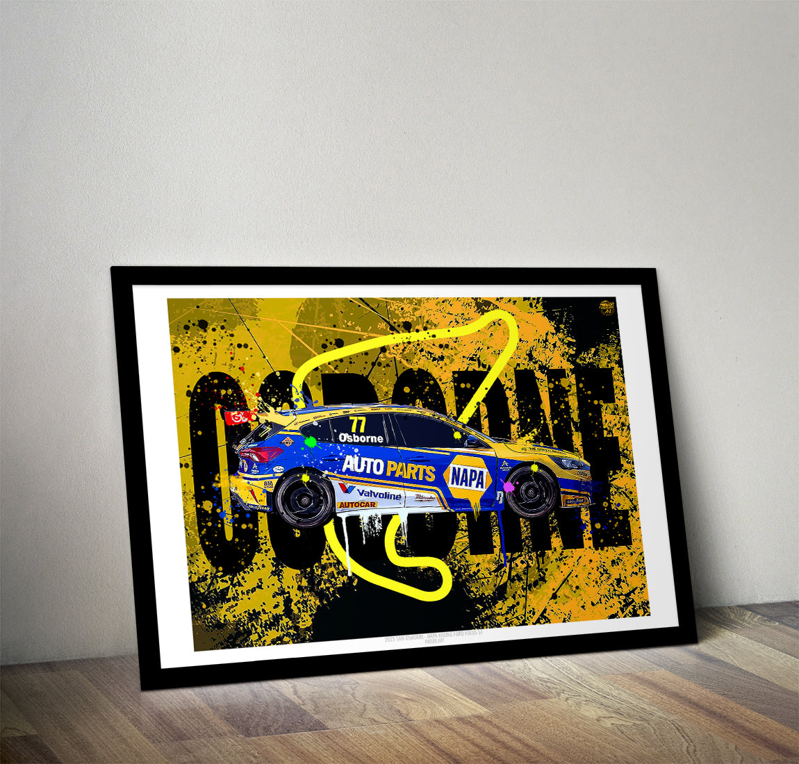 Sam Osborne 2025 Napa Racing Ford Focus ST BTCC Print - Fueled.art