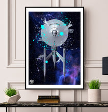 Load image into Gallery viewer, Star Trek USS Enterprise print - Fueled.art
