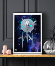 Load image into Gallery viewer, Star Trek USS Enterprise print - Fueled.art
