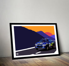 画像をギャラリービューアに読み込む, 1997 Subaru Impreza STI S3 - Colin McRae WRC Print - Fueled.art
