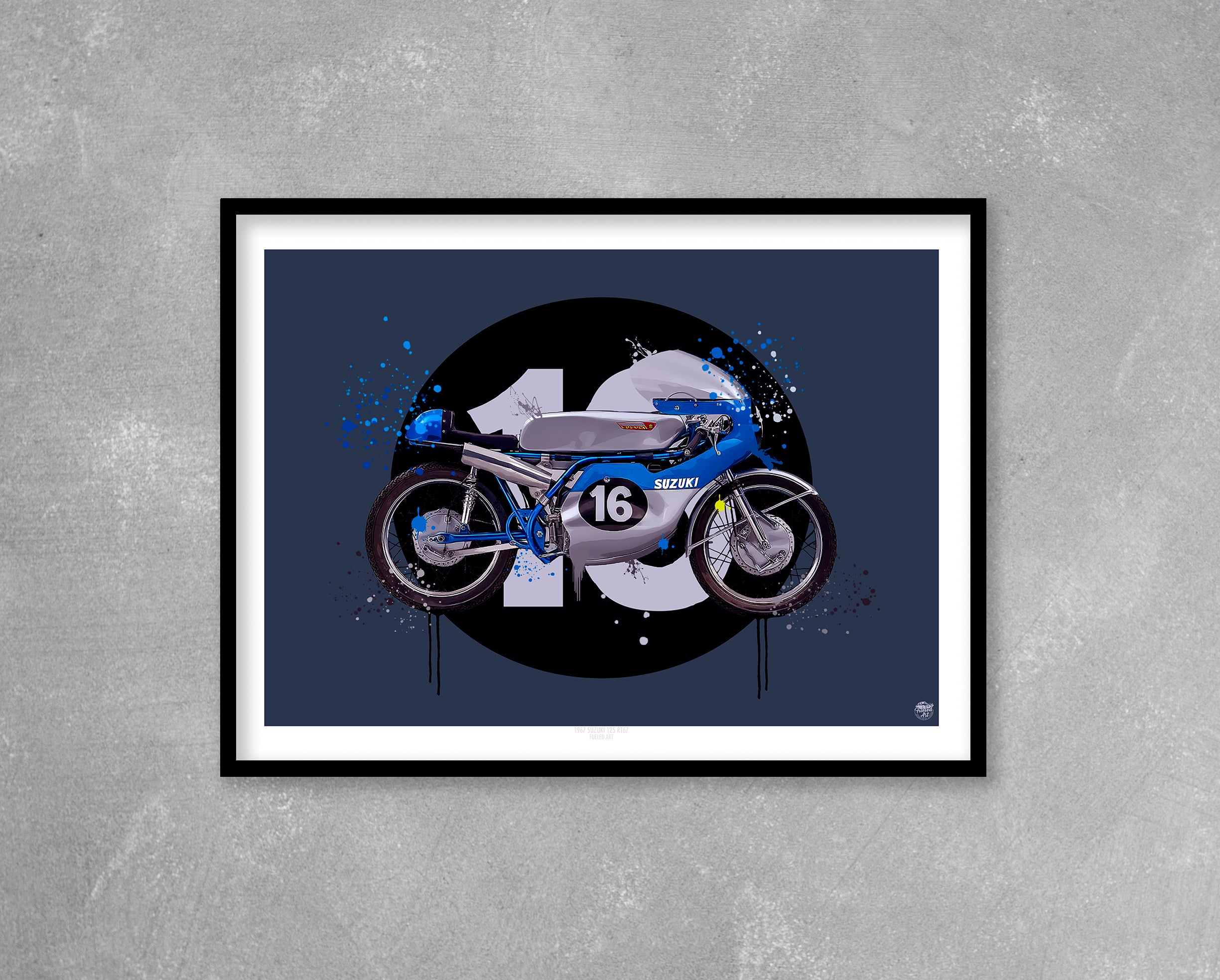 Barry Sheene 1971 Suzuki 125 RT67 Print - Fueled.art