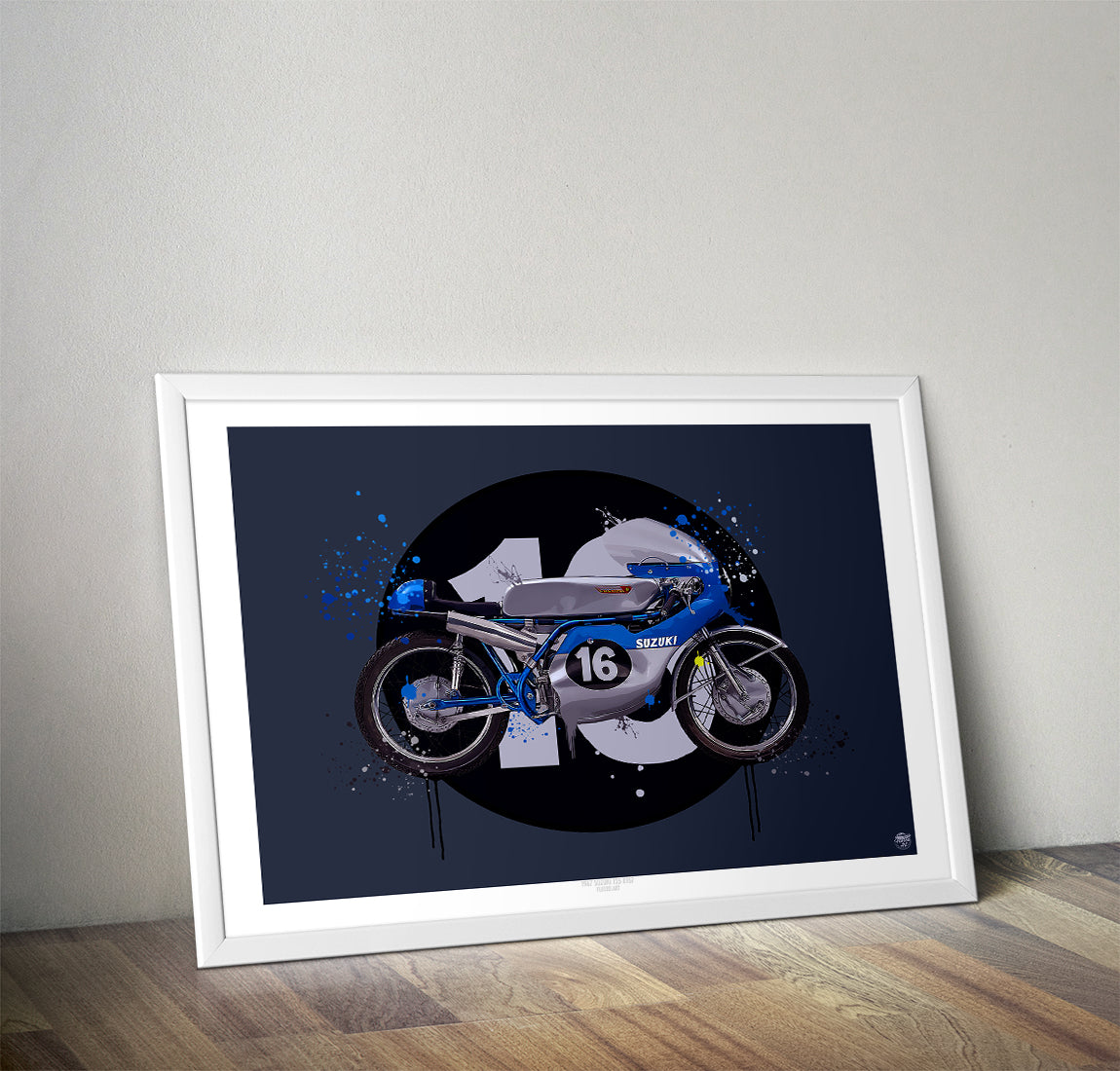 Barry Sheene 1971 Suzuki 125 RT67 Print - Fueled.art