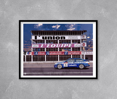 Tim Harvey 1990 Ford Sierra RS500 Cosworth BTCC Print - Fueled.art