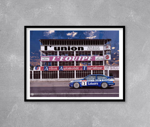 Tim Harvey 1990 Ford Sierra RS500 Cosworth BTCC Print - Fueled.art