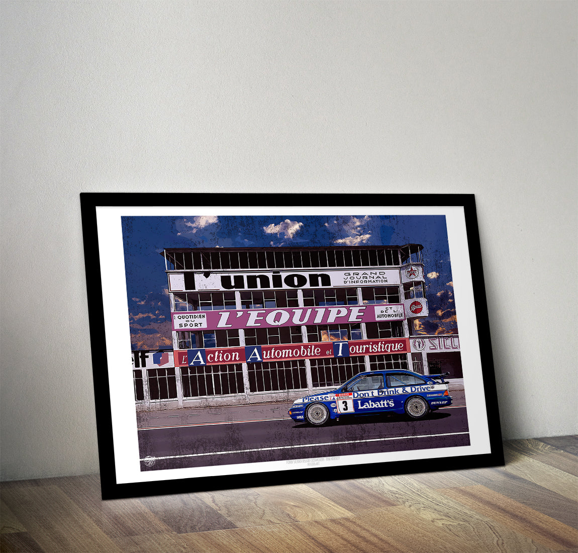 Tim Harvey 1990 Ford Sierra RS500 Cosworth BTCC Print - Fueled.art