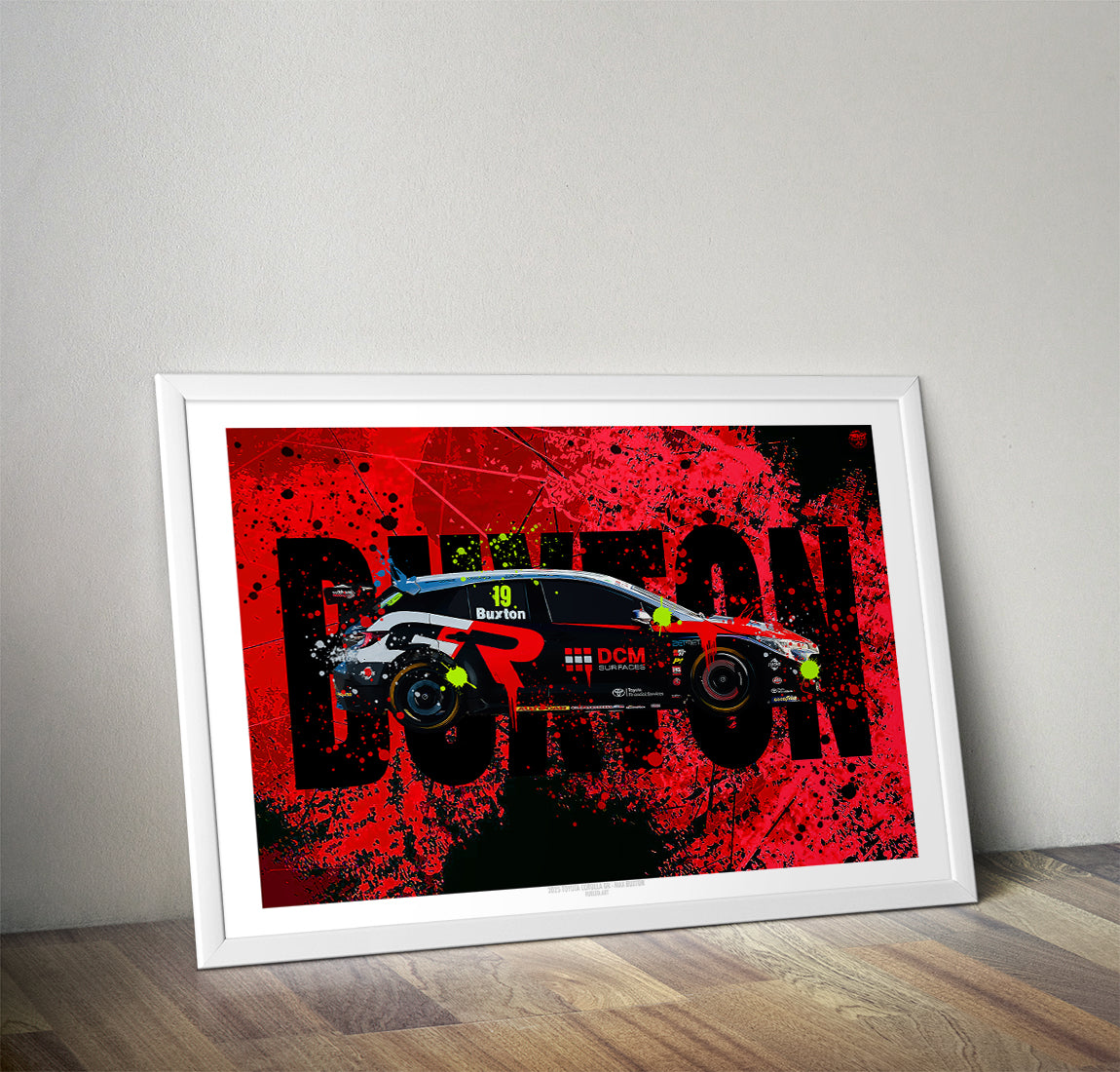 Max Buxton 2025 Toyota Corolla GR Sport BTCC Print - Fueled.art