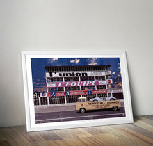 Load image into Gallery viewer, VW T1 Renstall Bunker x Porsche 550 Spyder Reims Gueux Print - Fueled.art
