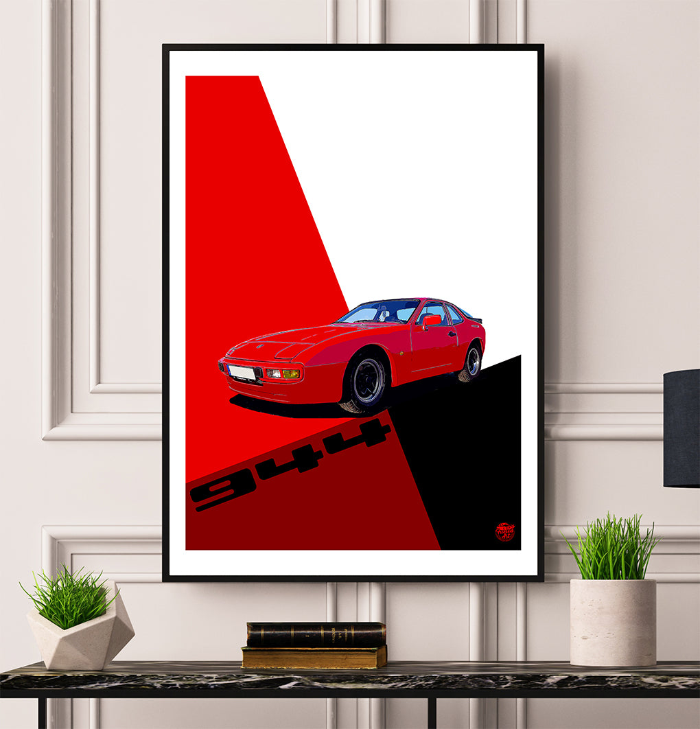 Porsche 944 print - Fueled.art