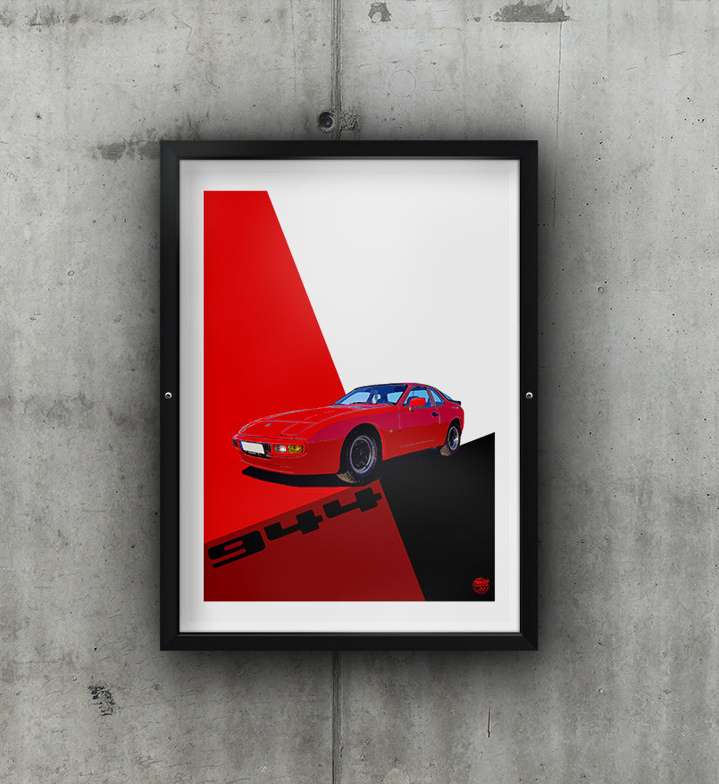Porsche 944 print - Fueled.art