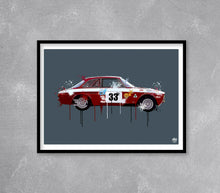 画像をギャラリービューアに読み込む, Alfa Romeo Giulia Sprint GTA Print - Fueled.art
