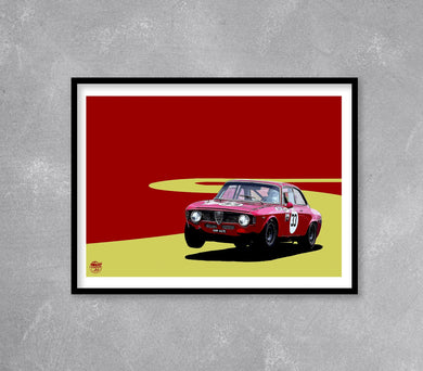 Alfa Romeo Giulia Sprint GTA Print - Fueled.art