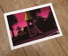 Load image into Gallery viewer, Bad Boys Porsche 911 964 Turbo Print - Fueled.art

