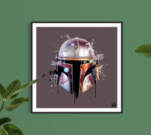 Cargar imagen en el visor de la galería, Mandalorian Star Wars print - Fueled.art
