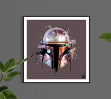 Cargar imagen en el visor de la galería, Mandalorian Star Wars print - Fueled.art
