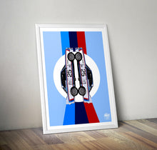 Load image into Gallery viewer, BMW CSL Print - Blue - Fueled.art
