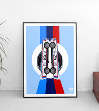 Load image into Gallery viewer, BMW CSL Print - Blue - Fueled.art
