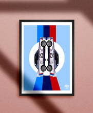 Load image into Gallery viewer, BMW CSL Print - Blue - Fueled.art
