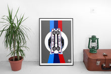 Load image into Gallery viewer, BMW CSL Print - Grey - Fueled.art
