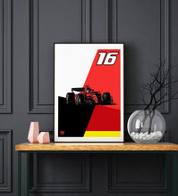 Load image into Gallery viewer, Charles Leclerc 2022 Ferrari F1 Print - Fueled.art
