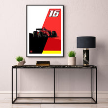 画像をギャラリービューアに読み込む, Charles Leclerc 2022 Ferrari F1 Print - Fueled.art
