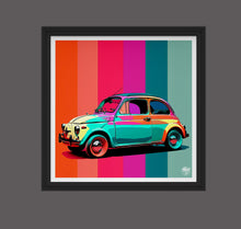 画像をギャラリービューアに読み込む, Classic Fiat 500 print - Fueled.art
