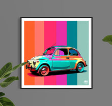 Carica l&#39;immagine nel visualizzatore di Gallery, Classic Fiat 500 print - Fueled.art
