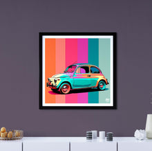 Load image into Gallery viewer, Classic Fiat 500 print - Fueled.art
