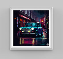 Load image into Gallery viewer, Classic Mini Cooper Soho London print - Fueled.art
