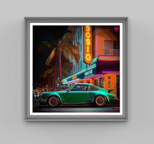 Load image into Gallery viewer, Classic Porsche 911 Miami print - Fueled.art
