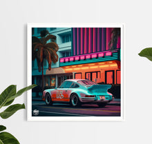 Charger l&#39;image dans la visionneuse de la galerie,Classic Porsche 911 Miami print - Fueled.art
