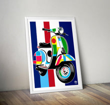 Load image into Gallery viewer, Classic Vespa Scooter Print - Fueled.art
