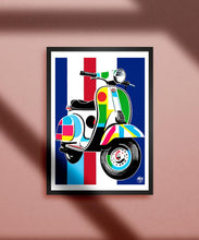 Load image into Gallery viewer, Classic Vespa Scooter Print - Fueled.art
