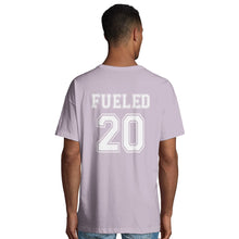 Lade das Bild in den Galerie-Viewer, Fueled 20 Varsity Retro - Men&#39;s Oversized Lilac T-shirt - Fueled.art
