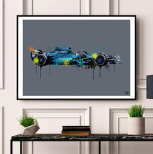 Load image into Gallery viewer, Fernando Alonso 2023 Aston Martin F1 Print - Fueled.art
