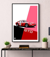 画像をギャラリービューアに読み込む, Ferrari 250 GTO Print - Fueled.art
