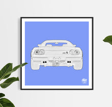 Cargar imagen en el visor de la galería, Ferrari 288 GTO Print - Blue - Fueled.art
