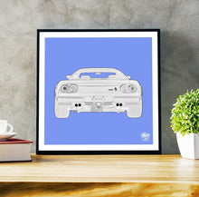 Charger l&#39;image dans la visionneuse de la galerie,Ferrari 288 GTO Print - Blue - Fueled.art
