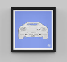 Cargar imagen en el visor de la galería, Ferrari 288 GTO Print - Blue - Fueled.art
