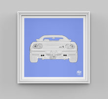 Load image into Gallery viewer, Ferrari 288 GTO Print - Blue - Fueled.art
