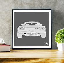 Charger l&#39;image dans la visionneuse de la galerie,Ferrari 288 GTO Print - Grey - Fueled.art
