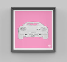 Cargar imagen en el visor de la galería, Ferrari 288 GTO Print - Pink - Fueled.art

